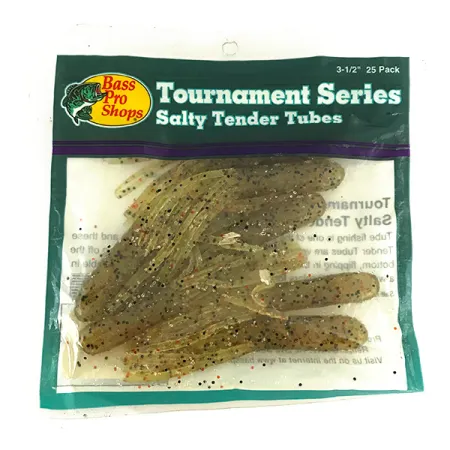 Bass Pro Shops Salty Tender Flipping Tubes, guma, 7 szt.