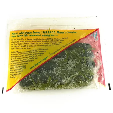 Strike King Flipt-N-Tube, guma, 7 szt., Zielona dynia #7090