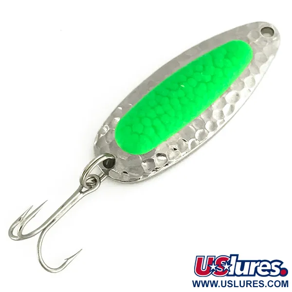  Blue Fox Pixee UV (świeci w ultrafiolecie), nikiel/zielony, 14 g błystka wahadłowa #7112