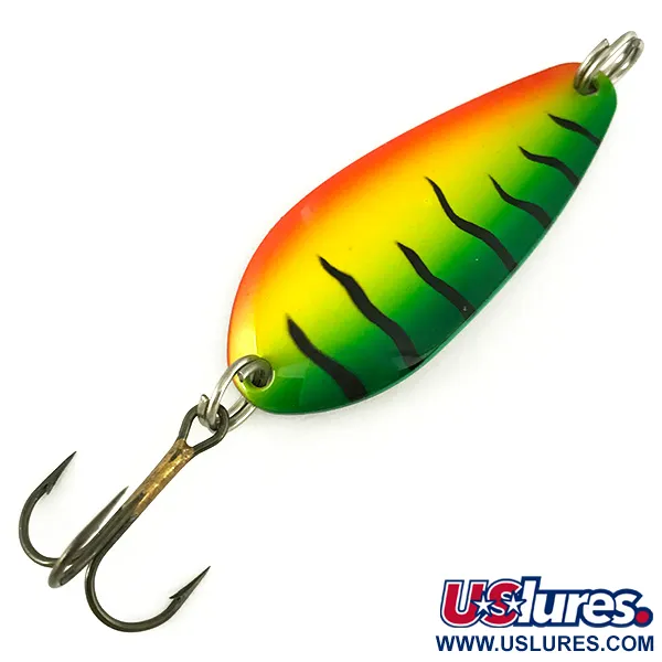  Blue Fox Strobe Tear Drop Spoon, Fire Tiger (Ognisty Tygrys), 11 g błystka wahadłowa #7117