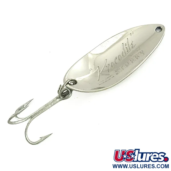 Luhr Jensen Krocodile Stubby, nikiel/fiolet, 14 g błystka wahadłowa #7118