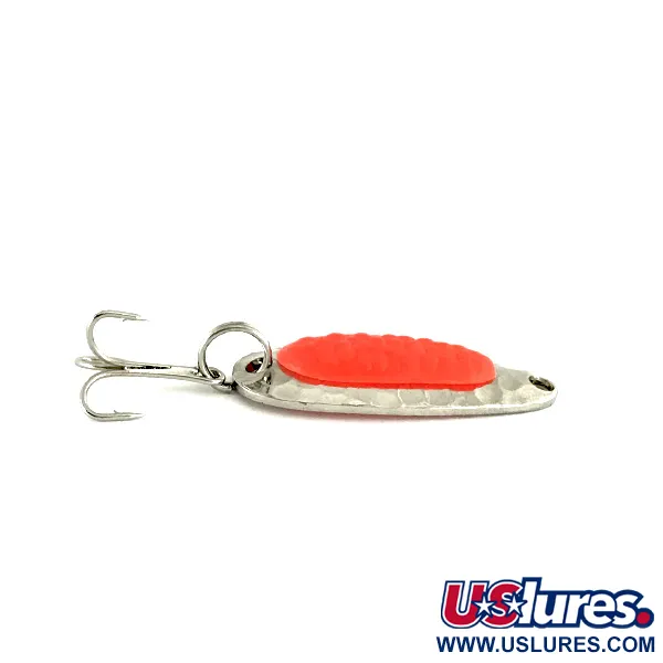  Blue Fox Pixee UV (świeci w ultrafiolecie), nikiel/pomarańczowy, 7 g błystka wahadłowa #7124