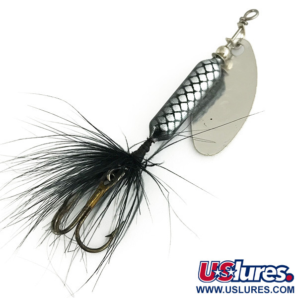 Yakima Bait Worden’s Original Rooster Tail, srebrny/czarny, 4,7 g błystka obrotowa #12588