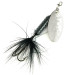 Yakima Bait Worden’s Original Rooster Tail, srebrny/czarny, 4,7 g błystka obrotowa #12588