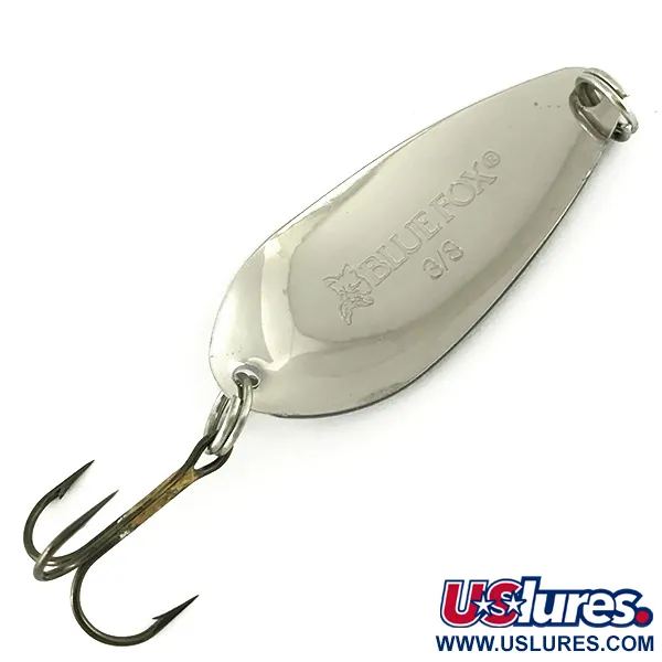  Blue Fox Strobe Tear Drop Spoon, czarny/biały/nikiel, 11 g błystka wahadłowa #7136