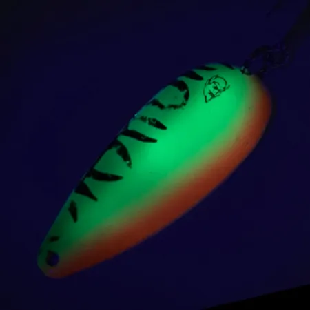 Eppinger Dardevle Dardevlet UV (świeci w ultrafiolecie), Fire Tiger (Ognisty Tygrys), 21 g błystka wahadłowa #7211