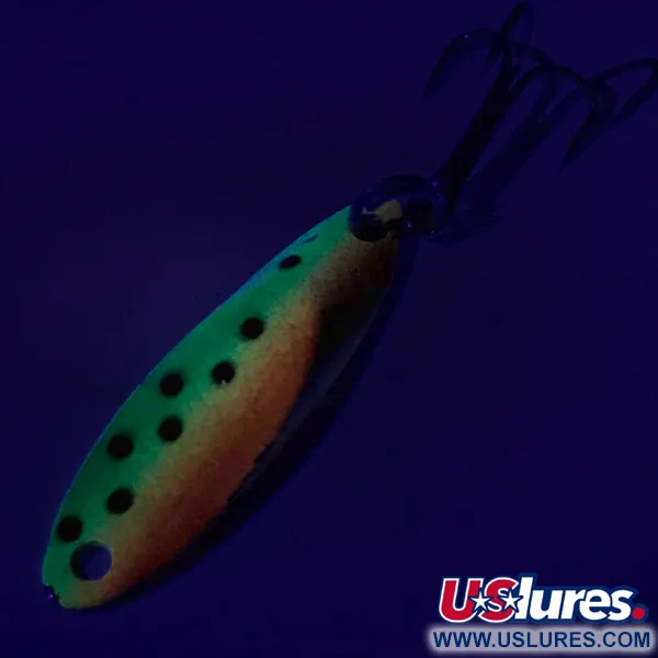 Acme Kastmaster UV (świeci w ultrafiolecie), Fire Tiger (Ognisty Tygrys), 3,5 g błystka wahadłowa #7235