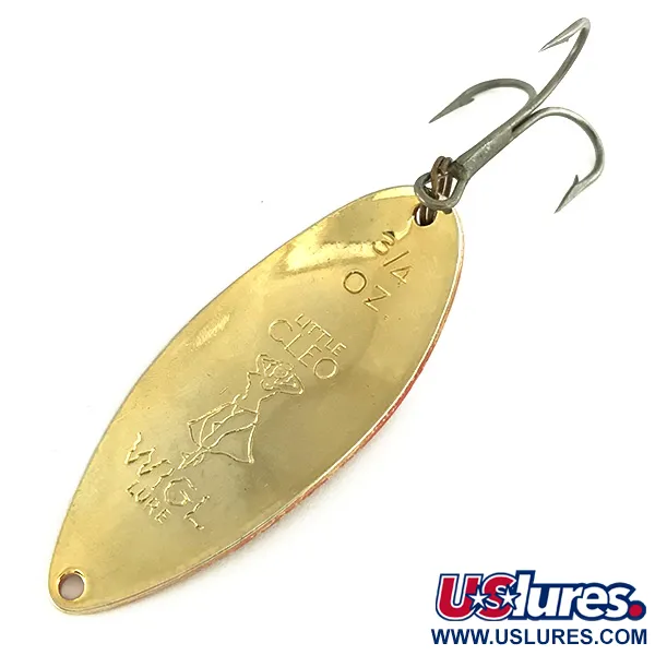 Seneca Little Cleo (Hula Girl), czerwony/biały/złoty, 21 g błystka wahadłowa #7267