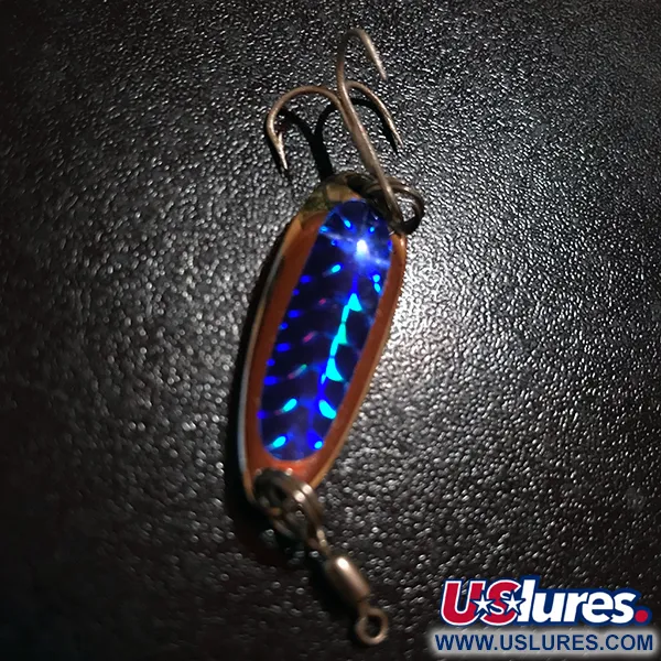 Luhr Jensen Krocodile, nikiel/niebieski, 7 g błystka wahadłowa #7310