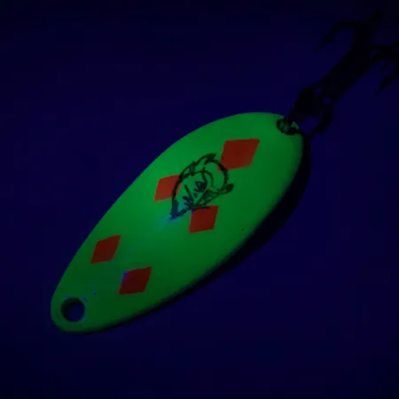 Eppinger Dardevle Devle-Dog 5200 UV (świeci w ultrafiolecie), Piątka diamentów (Five of diamonds), 7 g błystka wahadłowa #7313