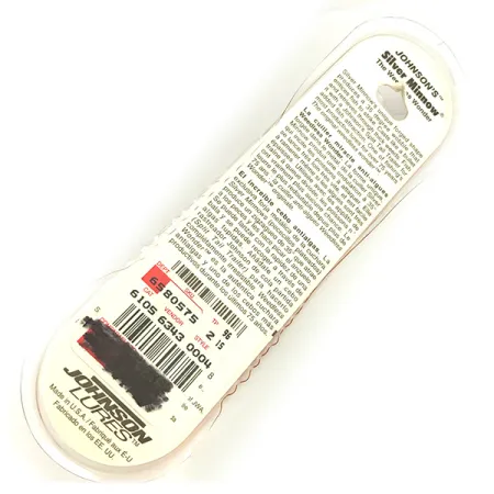 Błystka antyzaczepowa Johnson Silver Minnow, posrebrzane, ze skrzydełkiem, srebro/prawdziwe srebrzenie, 14 g błystka wahadłowa #7360