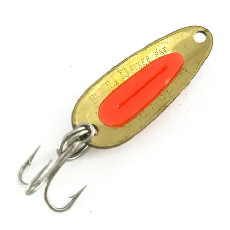 Blue Fox Pixee UV (świeci w ultrafiolecie), młotkowane złoto/różowe złoto, 4,5 g błystka wahadłowa #7420