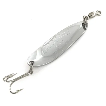 Luhr Jensen Krocodile DIE #3 UV (świeci w ultrafiolecie), nikiel/pomarańczowy, 10 g błystka wahadłowa #7448