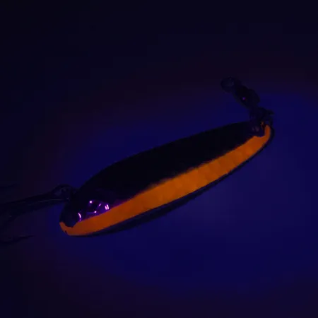 Luhr Jensen Krocodile DIE #3 UV (świeci w ultrafiolecie), nikiel/pomarańczowy, 10 g błystka wahadłowa #7448