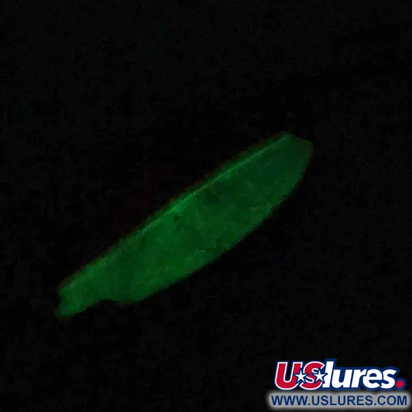 TODDCO Main liner UV (świeci w ultrafiolecie i w ciemności), czerwony/biały/nikiel Glow - świeci w ciemności. UV - świeci w ultrafiolecie, 11 g błystka wahadłowa #7451