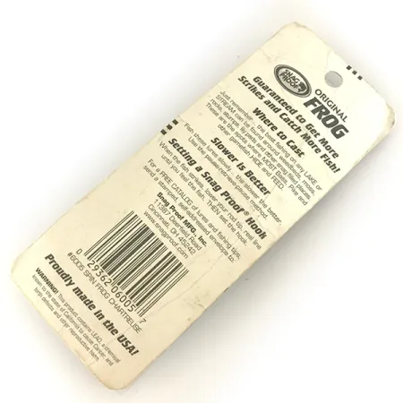 Snag Proof Original Frog, Chartreuse, 10 g wobler #17485