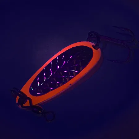 Luhr Jensen Krocodile UV (świeci w ultrafiolecie), czerwony/czarny, 9 g błystka wahadłowa #7485