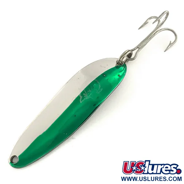 Eppinger Dardevle Cop-E-Cat 7300, nikiel/zielony, 10 g błystka wahadłowa #7487