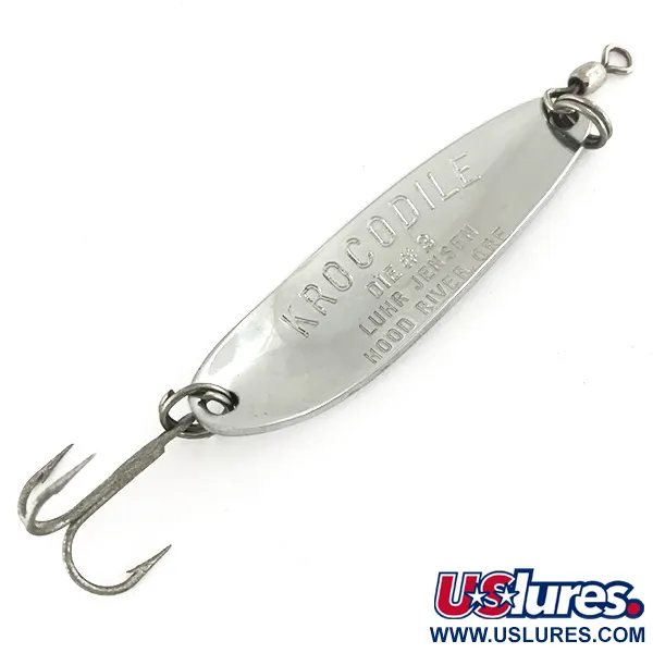 Luhr Jensen Krocodile DIE #3, nikiel, 14 g błystka wahadłowa #7488