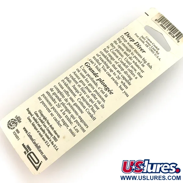 Cotton Cordell Wally Diver, Chartreuse, 14 g wobler #7499