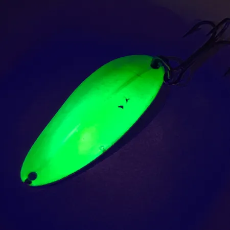 TODDCO Main liner UV (świeci w ultrafiolecie), żółty/zielony/nikiel, 11 g błystka wahadłowa #7538