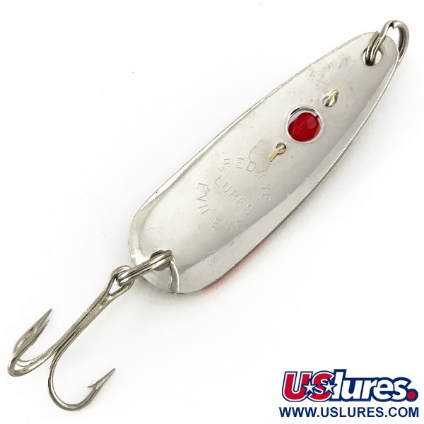 Red Eye Lures Red Eye Evil Eye UV (świeci w ultrafiolecie), nikiel/pomarańczowe/czerwone oko, 14 g błystka wahadłowa #7556