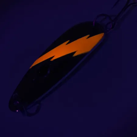 Red Eye Lures Red Eye Evil Eye UV (świeci w ultrafiolecie), nikiel/pomarańczowe/czerwone oko, 14 g błystka wahadłowa #7556