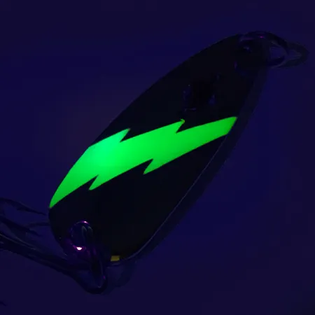 Red Eye Lures Red Eye Evil Eye UV (świeci w ultrafiolecie), nikiel/zielony, 14 g błystka wahadłowa #7590