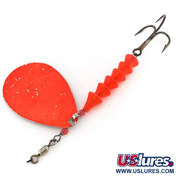 Luhr Jensen Dave Davis UV (świeci w ultrafiolecie), nikiel/różowy, 17 g błystka obrotowa #7673