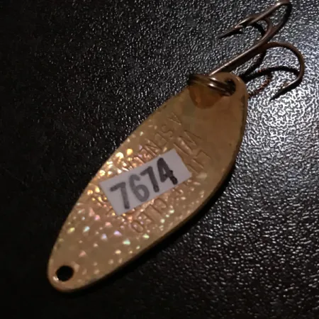 Seneca Little Cleo Crystal, Crystal (złote łuski, potłuczone szkło) - rzadki kolor, 7 g błystka wahadłowa #7674