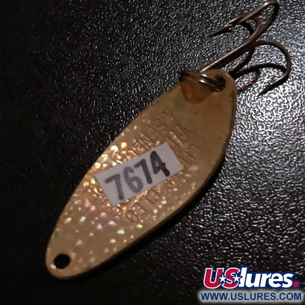 Seneca Little Cleo Crystal, Crystal (złote łuski, potłuczone szkło) - rzadki kolor, 7 g błystka wahadłowa #7674