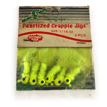 Mister Twister Pearlized crappie jigs