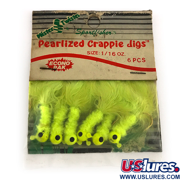  Mister Twister Pearlized crappie jigs, żółty, 2,5 g  #7719