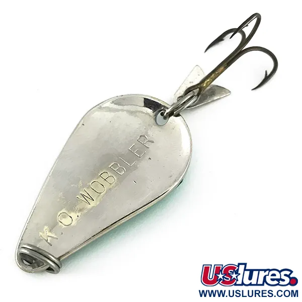 Acme K.O. Wobbler, nikiel/zielony, 14 g błystka wahadłowa #7728