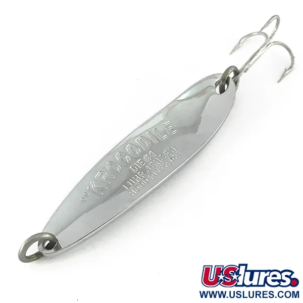 Luhr Jensen Krocodile DIE #4, nikiel, 19 g błystka wahadłowa #7736