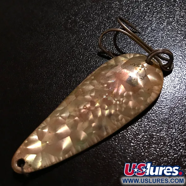 Eppinger Dardevle Imp Crystal, Crystal (złota łuska lub potłuczone szkło) - rzadki kolor, produkowany od lat 50. do 80. XX wieku., 11 g błystka wahadłowa #7739