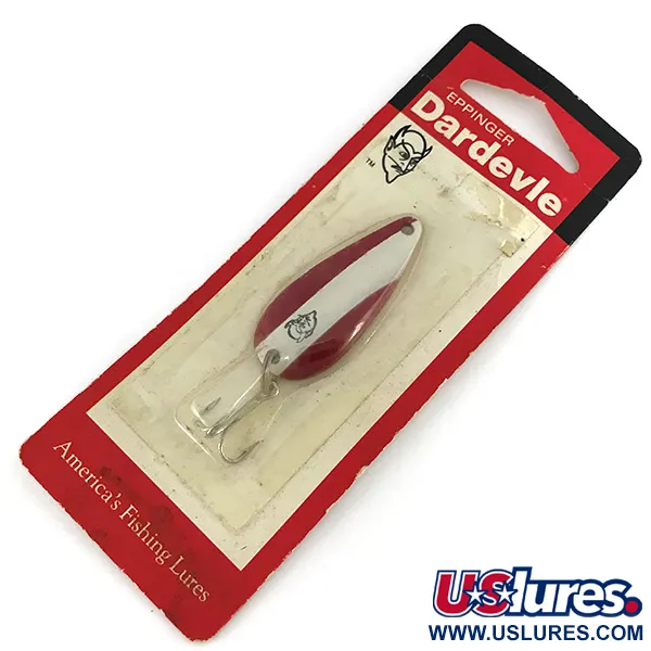 Eppinger Dardevle Spinnie, czerwony/biały, 9 g błystka wahadłowa #7747