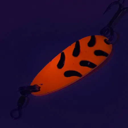 Luhr Jensen Krocodile UV (świeci w ultrafiolecie), czerwony/czarny, 9 g błystka wahadłowa #7762