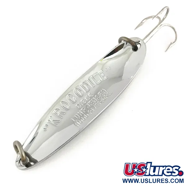 Luhr Jensen Krocodile DIE #4, nikiel, 19 g błystka wahadłowa #7763