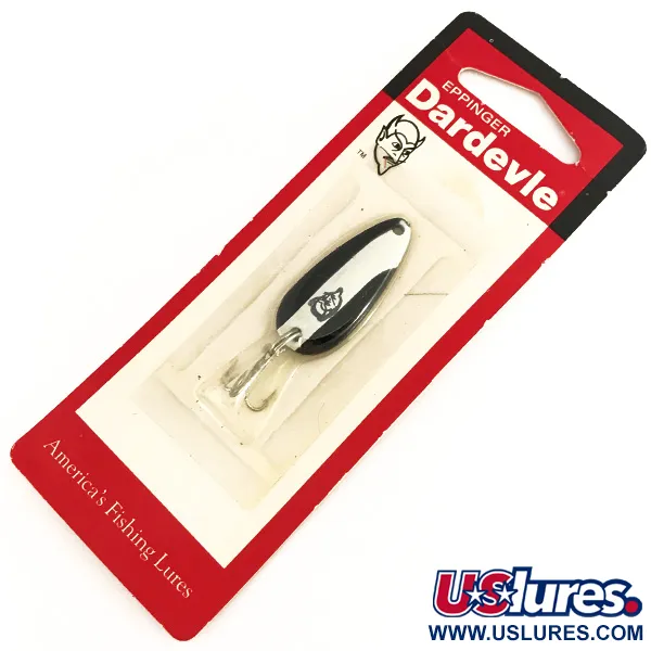 Eppinger Dardevle Midget, czarny/biały/nikiel, 6 g błystka wahadłowa #7773