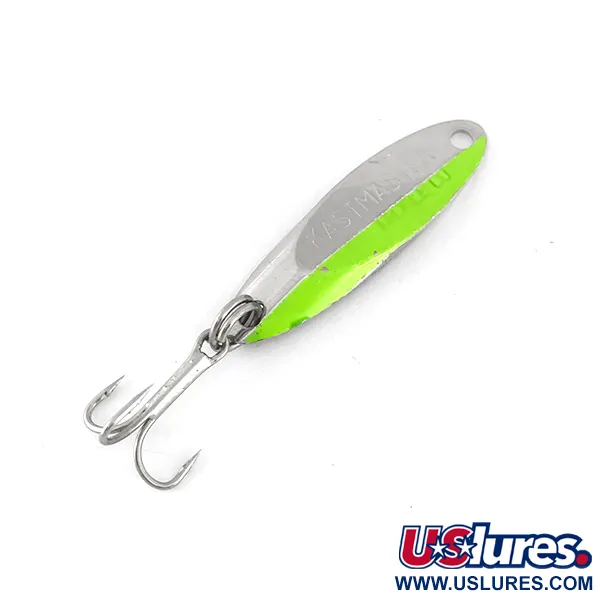 Acme Kastmaster UV (świeci w ultrafiolecie), nikiel/zielony, 3,5 g błystka wahadłowa #7777
