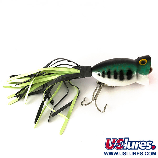  Fred Arbogast Hula Popper, Zielony Tygrys, 8 g wobler #7820