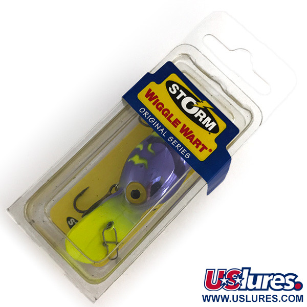 Storm Wiggle Wart, fioletowy/neonowo żółty, 11 g wobler #7944