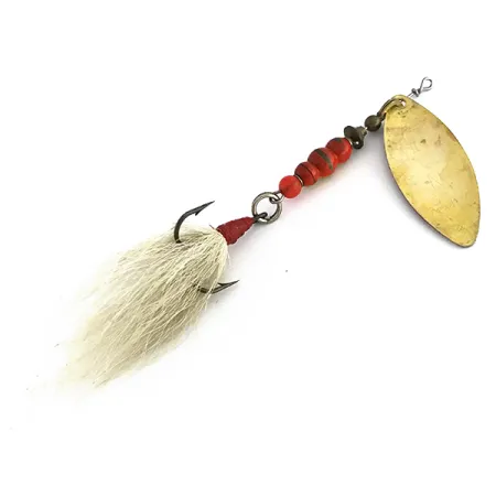 Mepps Aglia Long 3 Dressed, mosiądz/pomarańczowy/biały, 12 g błystka obrotowa #7980