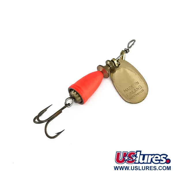 Blue Fox Super Vibrax 0, złoty/neonowy pomarańczowy, 3,4 g błystka obrotowa #7982