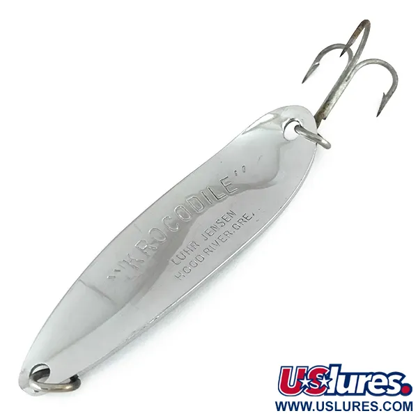Luhr Jensen Krocodile DIE #5, nikiel, 28 g błystka wahadłowa #8001