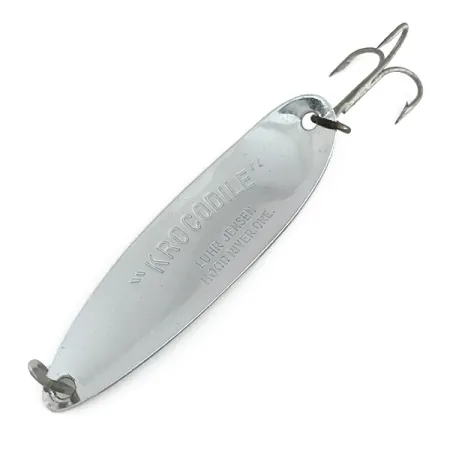 Luhr Jensen Krocodile DIE #5, nikiel/żaba, 28 g błystka wahadłowa #8002