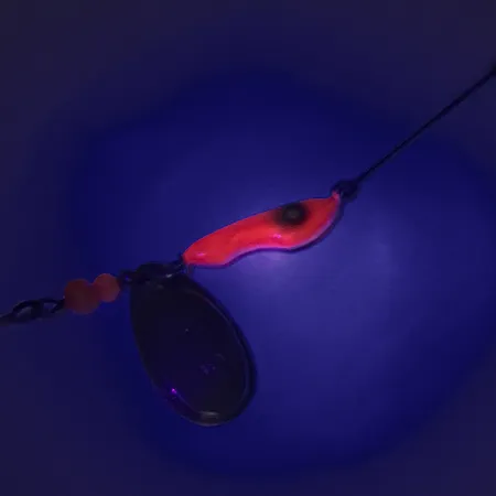 Erie Dearie Walleye Killer UV (świeci w ultrafiolecie), nikiel, 12 g błystka obrotowa #8008