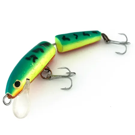 Rapala Jointed J-7 UV (świeci w ultrafiolecie), Fire Tiger (Ognisty Tygrys), 4 g wobler #8011
