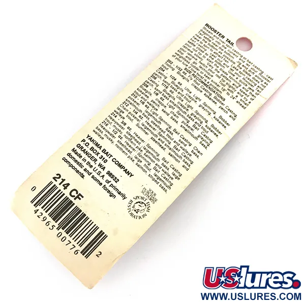 Yakima Bait Worden’s Original Rooster Tail UV (świeci w ultrafiolecie), złoty/pomarańczowy UV - świeci w ultrafiolecie, 11 g błystka obrotowa #8030